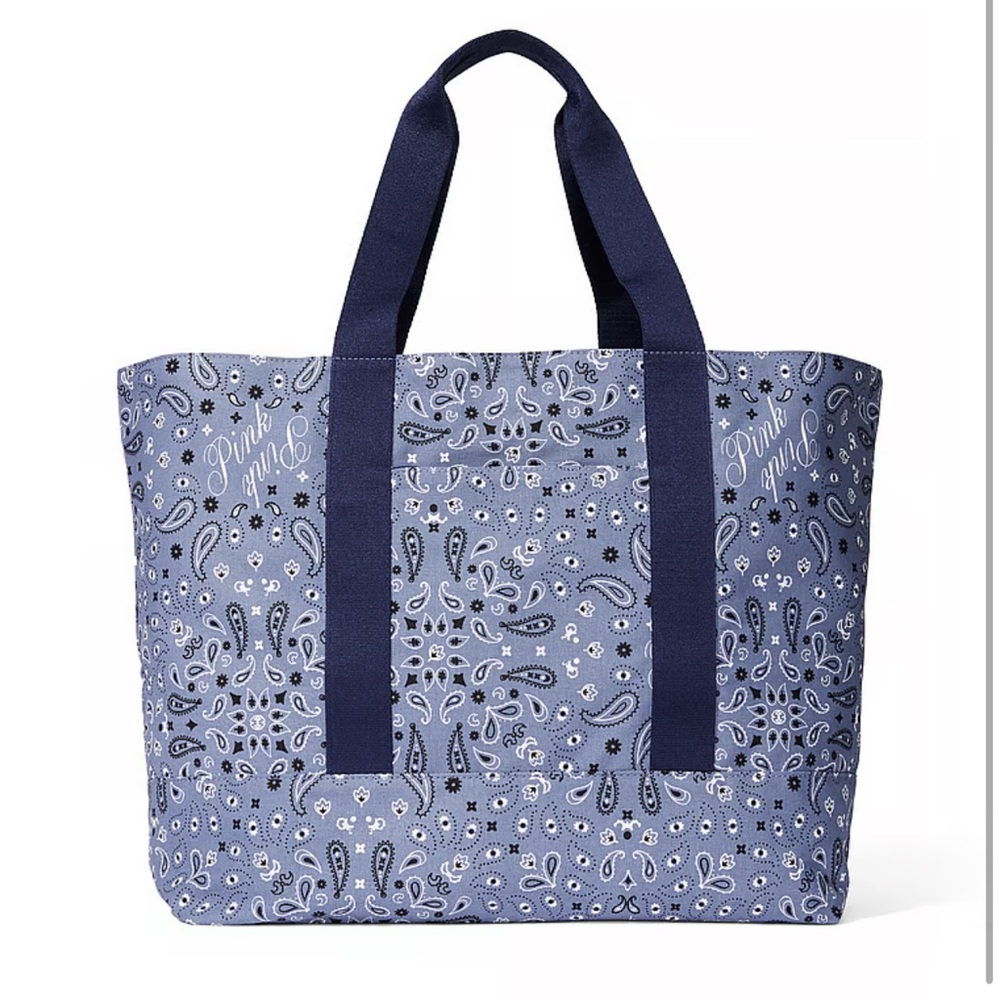 Victoria’s Secret Blue Paisley Reversible Tote